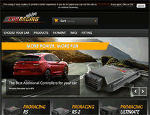 Tablet Screenshot of pro-racing.it